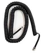 Vodavi Starplus 12ft Black Handset Cord Telephone Base Coil Curly Cord - £3.10 GBP
