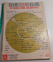 ELVIS-ELVIS-ELVIS, 1970 Edition Vintage Music Book 45 WORLD-WIDE Golden Hits - £7.82 GBP