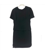 Donna Morgan Women&#39;s Mock Skirt Set Dress Black Short Sleeve Size 10 - $27.71