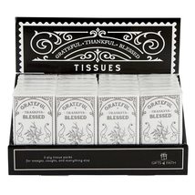 Creative Brands Faithworks-Travel Size Pocket Tissue Packs, 24-Count, Grateful T - £31.68 GBP