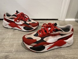 RS-X Puma Sneakers Shoes Mens Sz 7 Red Black White - £33.55 GBP