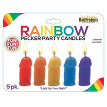 Pecker Party Candles Assorted Colors 5pk - £17.66 GBP