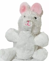 6" White Bunny Plush Stuffed Animal Webkinz by Ganz White pink ears - $9.00