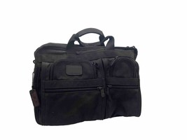 Tumi Expandable Briefcase Messenger Travel Pilot Laptop Bag Nylon Black ... - $45.54