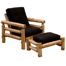 Dakota Simplified Futon Chair & Ottoman for Space Saving - $2,636.44