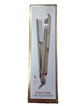 Used~Conair Infiniti Pro Frizz Free 1 in. Flat Iron Titanium Ceramic Ros... - $14.75