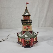 Vtg Dept 56 North Pole Lighted Building Santa&#39;s Lookout Tower 56294 Retired  - £24.90 GBP