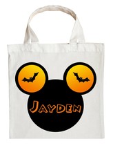 Mickey Mouse Trick or Treat Bag - Personalized Mickey Mouse Halloween Bag - £9.58 GBP+