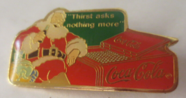 Coca-Cola Santa Thirst asks nothing more Lapel Pin Using 1941 Haddon Sun... - $7.43