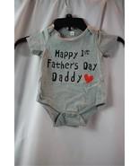 NIP BFUSTYLE Happy First Father&#39;s Day Daddy Heart One Piece Bodysuit Uni... - $60.84 MXN