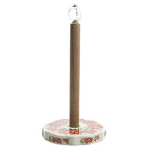 Woman Vintage Floral Paper Towel Holder with Acrylic Knob - $144.89