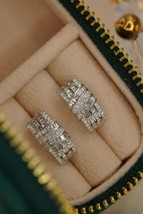 5 Ct Round D/VVS1 Diamond Stud Earrings 14K White Gold Over Screw Back Womens - £68.85 GBP
