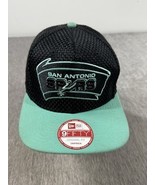 San Antonio Spurs Hat Cap Snap Back Black Mint Green New Era 9Fifty Mens NBA - $19.79