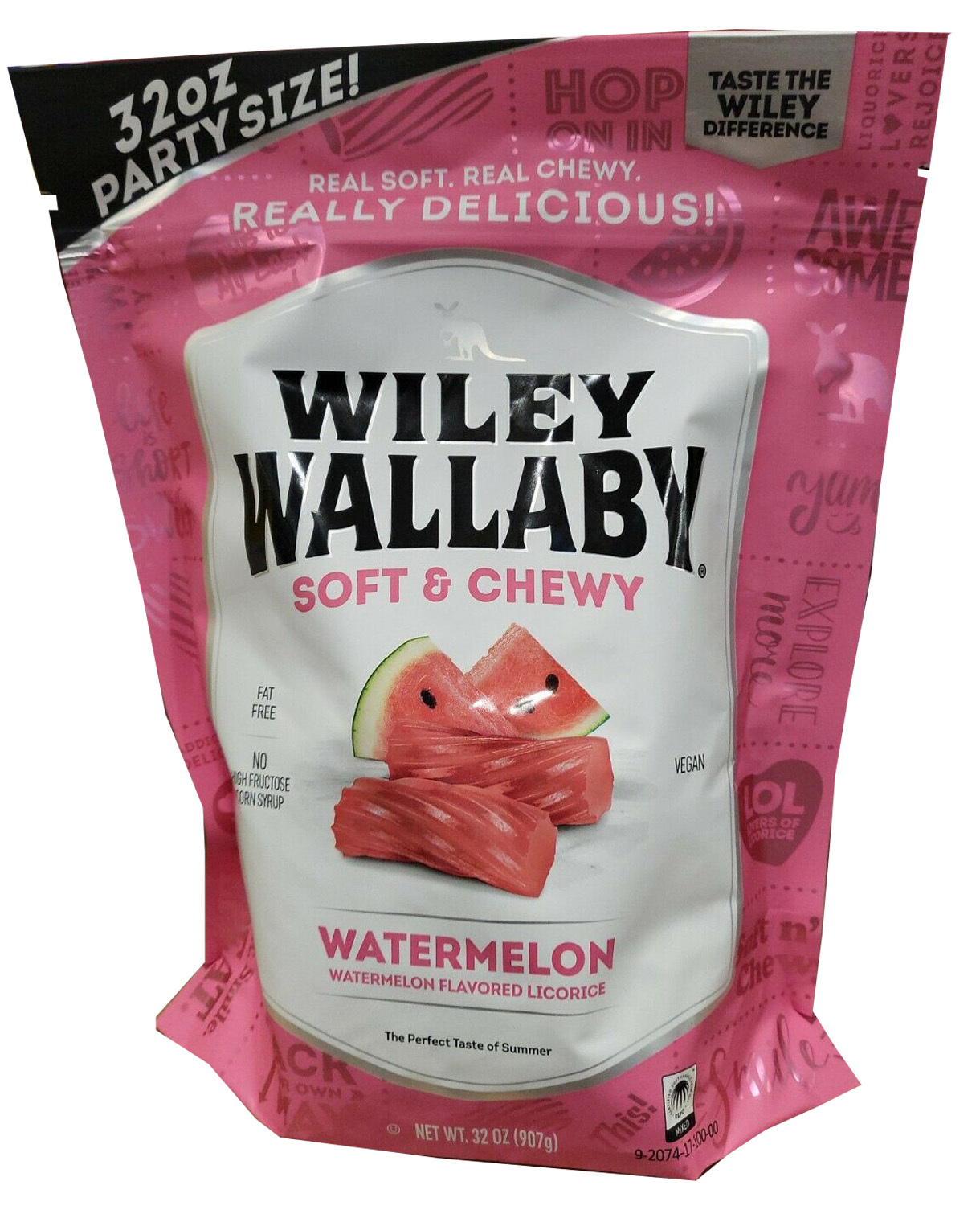 Primary image for Wiley Wallaby Classic Black Licorice, 32 Ounce  Assorted Flavor Names