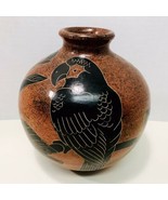 Vintage Jose Lopez San Juan de Oriente Parrot Nicaraguan Vase Handmade S... - £43.86 GBP
