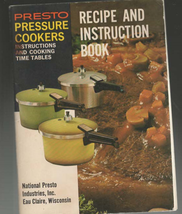 Presto Pressure Cookers Recipe and Instruction 1971 Book - $4.99