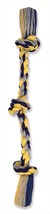 Mammoth Pet Products Cotton blend Color 3 Knot Rope Tug Toy Assorted 1ea/25 in, - £9.40 GBP
