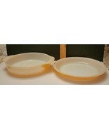 ANCHOR HOCKING FIRE KING PEACH LUSTER PIE DISH  &amp; NO 450 BAKING DISH - $18.00