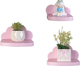 Small Floating Shelves Mini Cloud Shelves Hanging Display 6 Inch Wall, P... - $22.33