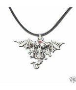 NEW MYSTICA ACCESSORY THREE HEADED DRAGON ALLOY PENDANT - £10.14 GBP