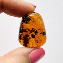 Red Amber 26x20.5mm Cabochon Chiapas Mexico Polished Front Raw Back 3.4g... - £31.43 GBP