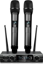 FDUCE Wireless Microphones System, Metal Dual Channel UHF Dynamic SV-322 Gray - £37.27 GBP