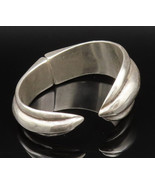 UNODE50 925 Silver - Vintage Heavy Scalloped Statement Bracelet - BT9738 - €280,79 EUR