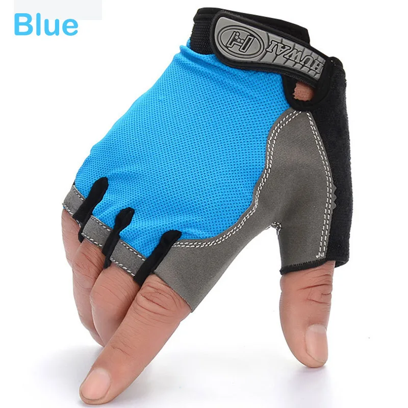 Bicycle Anti Slip Cycling Half Gloves Summer  Soft Finger Outdoor Washable  Fitn - £42.78 GBP