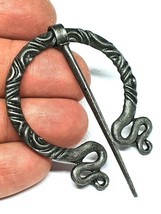 Snake Shawl Pin Viking Brooch Cloak Clasp Norse Medieval Penannular Jewellery  - £5.79 GBP