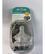 Nanobebe Because Nutrients Matter 3m+ Silicone Bottle Nipples Medium 2cnt - $12.46