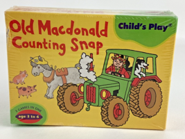 Old Macdonald Counting Snap Card Animal Preschool Game Vintage 1976 SEALED - $39.55