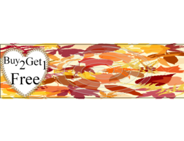 Fall Banners F3-Digital Clipart-Gift Cards-PNG-Buy 2 Get 1-Jewelry-Holiday - £0.99 GBP