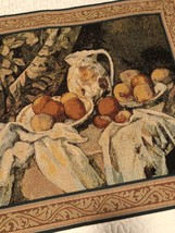 Goblys France Tapestry 24x31 Fruit Water Pitcher on Table Pretty!! - £90.85 GBP