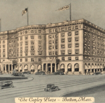 The Copley Plaza Square Boston Massachusetts Building Postcard Vintage S... - $9.89