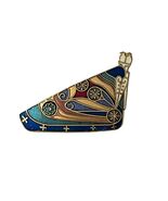 Vintage Cloisonné Birds Brooch Colorful Enamel Double Bird Pin 2” - $18.00
