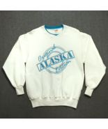 VTG College House Alaska Crewneck Sweatshirt Size Large Pockets Long Sle... - $24.04