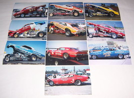 1960&#39;s FUNNY CARS 10 Color 4x6 Photos Lot #15-Jack Chrisman-Dyno Don-Jungle Jim - £11.84 GBP