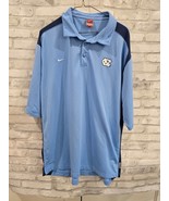 Nike Men North Carolina Tar Heels Team Issued Dri-Fit Polo XL Blue Short... - $481.11 MXN