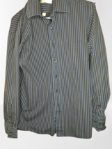 Michael Kors Shirt Men&#39;s Size M Medium Multicolor Long Sleeve Button Front  - £9.57 GBP