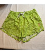 Juicy Couture Y2K Sport Neon Green Zebra Print Mesh Shorts Women’s Mediu... - $27.34 CAD