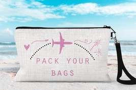 Airplane Travel Bag, Flight Travel Pouch, Airplane Essentials Bag, Girls Trip Ba - £9.93 GBP