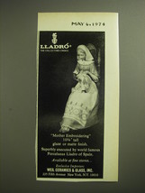 1974 Lladro Mother Embroidering Advertisement - Lladro the collectors choice - £14.77 GBP