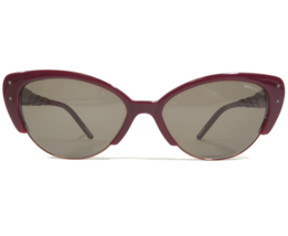 Nina Ricci Sol NR 3233 C02 Rojo Ojos de Gato Monturas Con Gris Lentes 55-18-140 - £33.34 GBP