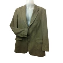 CHAPS RALPH LAUREN Blazer Jacket Microfiber Faux Brown Suede Mens Sz 42 - £23.15 GBP