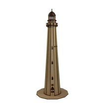Lighthouse PUZZLE | Lighthouse 3D Wood Puzzle | Laser Cut Puzzle | 3mm MDF Wood  - £33.85 GBP
