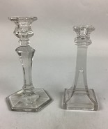Set of 2 Glass Candlestick Holders - $319.88 MXN
