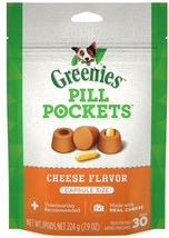 Greenies Pill Pockets Cheese Flavor Capsules 30 count Greenies Pill Pockets Chee - £18.38 GBP