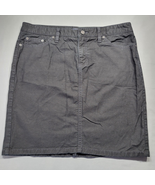 Gap Women Skirt Size 10 Black Stretch Mini Denim Jean Classic Cotton Y2K... - £10.61 GBP