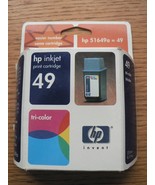 HP 49 Genuine OEM Tri-Color Ink Cartridge 51649AN - New in Box (EXP 2002) - $10.76 CAD
