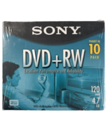 Sony 10 Pack DVD+RW 120 Minutes 4.7 GB Compact Discs - $14.24